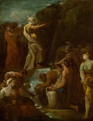 Antonio Gonzlez Velzquez - Moses Brings Forth Water Out Of The Rock.webp