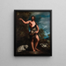 Saint Jean-Baptiste au désert nach Titien - Antonio Guardi — gerahmtes Bild an der Wand