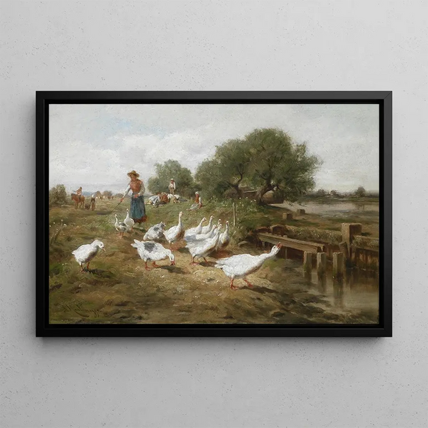 Antonio Montemezzo - Die Gnsemagd.webp