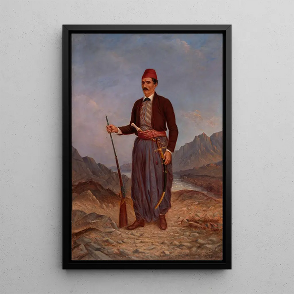 Mann Albaner - Antonio Zeno Shindler — gerahmtes Bild an der Wand