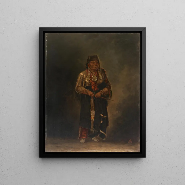 Dix chiens rouges - Antonio Zeno Shindler — gerahmtes Bild an der Wand