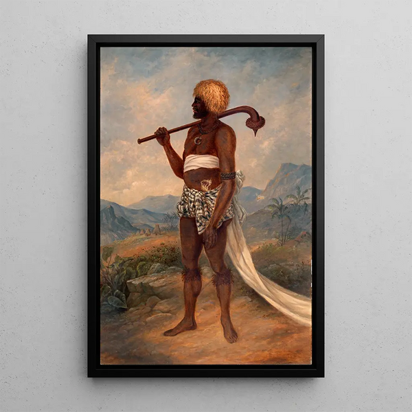 Mann Fidjianer - Antonio Zeno Shindler — gerahmtes Bild an der Wand