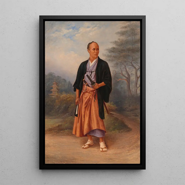 Mann Japanisch - Antonio Zeno Shindler — gerahmtes Bild an der Wand