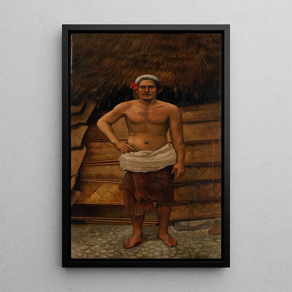 Mann Samoaner - Antonio Zeno Shindler — gerahmtes Bild an der Wand