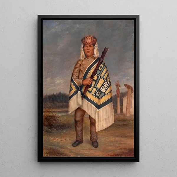 Indien Tlinkit - Antonio Zeno Shindler — gerahmtes Bild an der Wand