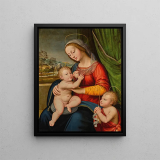 Antonio del Ceraiuolo - The Madonna And Child With The Infant Saint John The Baptist.webp
