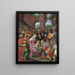 L'Adoration des Mages - École d'Anvers — gerahmtes Bild an der Wand