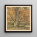 Baum in der Nähe des Bachs im Herbst - Simon Moulijn — gerahmtes Bild an der Wand