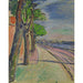 Reproduktion des Gemäldes Bäume am Kanalrand - Edvard Munch