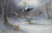 Großes Auerhuhn und Haselhuhn im Flug im Winter - Archibald Thorburn — Ansicht des Kunstwerks