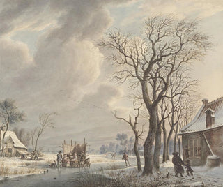 Arend van Glashorst jr - Winterlandschap met ijsvermaak.webp