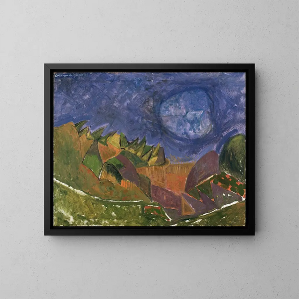 Landschaft - Arie van de Giessen — gerahmtes Bild an der Wand