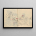 Skizzenbuch Pl042 - Ariyoshi Kondo — gerahmtes Bild an der Wand
