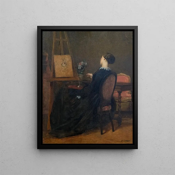 Blumenstudie - Armand Cambon — gerahmtes Bild an der Wand