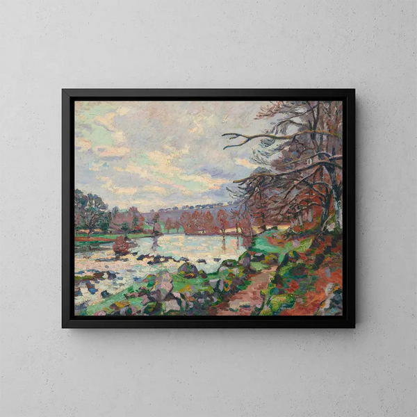 Barrage de Genetin à Crozant - Armand Guillaumin — gerahmtes Bild an der Wand