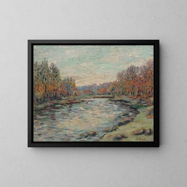 Barrage de Génetin - Armand Guillaumin — gerahmtes Bild an der Wand