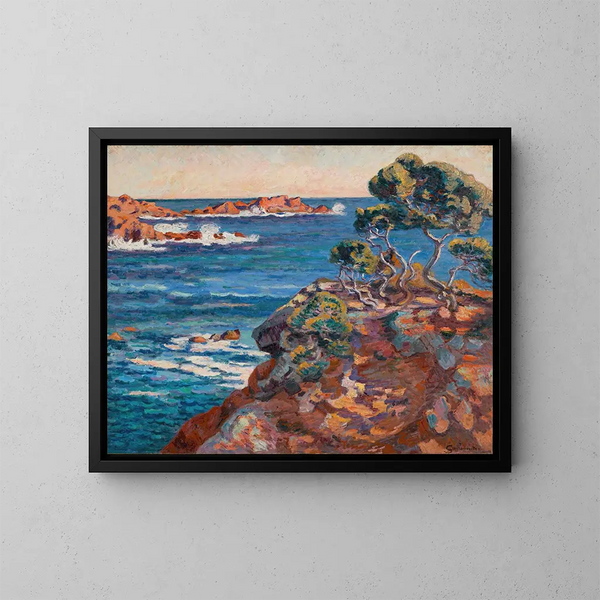 Küstenlandschaft bei Agay - Armand Guillaumin — gerahmtes Bild an der Wand