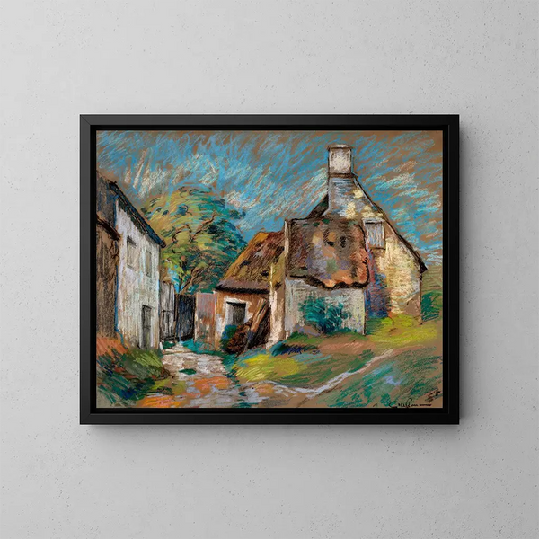 Chaumières - Armand Guillaumin — gerahmtes Bild an der Wand