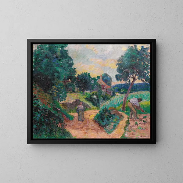 Chemin des Carrières Miregaudon - Armand Guillaumin — gerahmtes Bild an der Wand