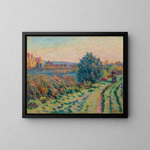 Landstraße - Armand Guillaumin — gerahmtes Bild an der Wand