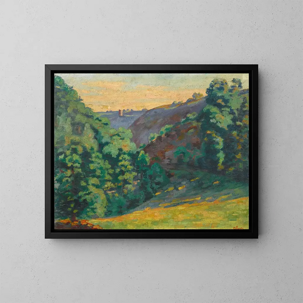 Crozant, die Schlucht der Sédelle, die Folie - Armand Guillaumin — gerahmtes Bild an der Wand