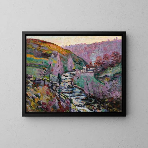 Crozant, die Abendwahnsinn - Armand Guillaumin — gerahmtes Bild an der Wand