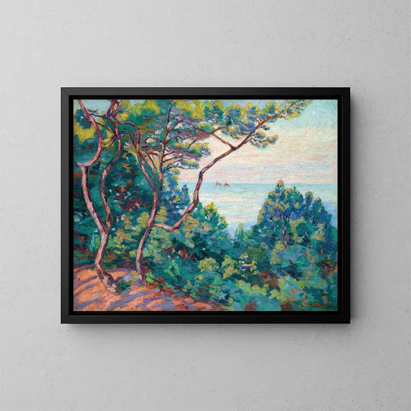 Côte d'Azur - Armand Guillaumin — gerahmtes Bild an der Wand