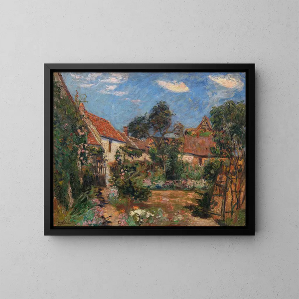 Garten in Janville-sur-Juine - Armand Guillaumin — gerahmtes Bild an der Wand