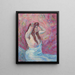 Junge nackte Frau mit Tuch - Armand Guillaumin — gerahmtes Bild an der Wand