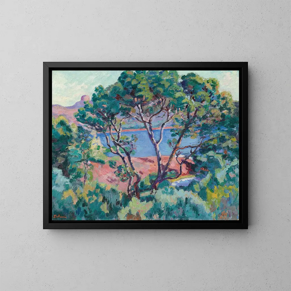 Die Bucht von Agay - Armand Guillaumin — gerahmtes Bild an der Wand