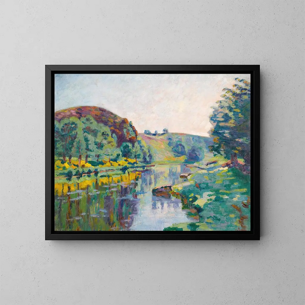 La Roche de l'Écho à Crozant - Armand Guillaumin — gerahmtes Bild an der Wand