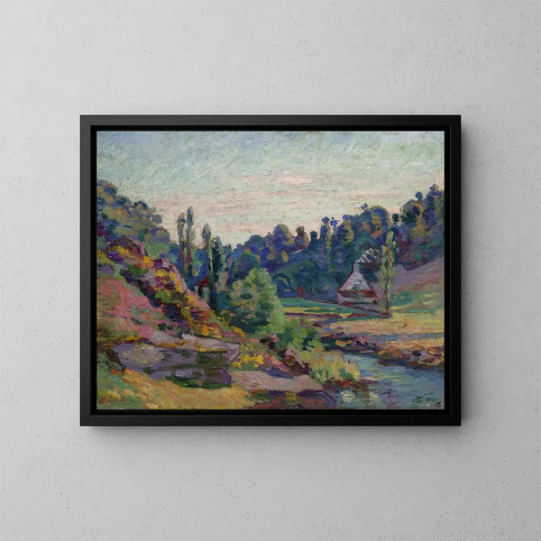 Der Mühle von Jonon in Creuse - Armand Guillaumin — gerahmtes Bild an der Wand