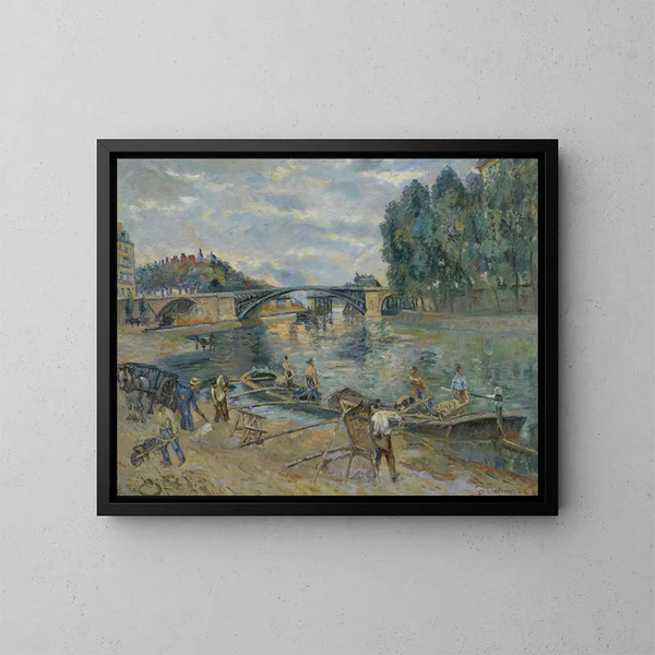 Le Pont de Sully, Paris - Armand Guillaumin — gerahmtes Bild an der Wand