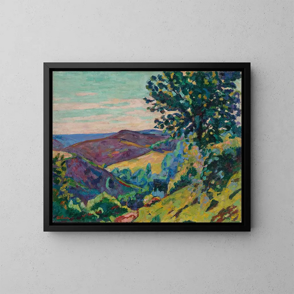 Le Puy Barriou à Crozant - Armand Guillaumin — gerahmtes Bild an der Wand