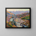 Der Abgrund des Wahnsinns in Crozant - Armand Guillaumin — gerahmtes Bild an der Wand