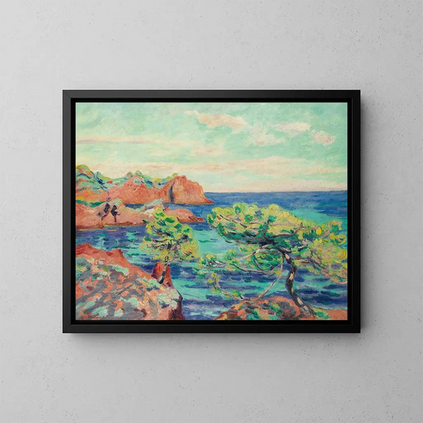 Le Trayas - Armand Guillaumin — gerahmtes Bild an der Wand