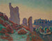 Die Ruinen der Burg von Crozant - Armand Guillaumin — Ansicht des Kunstwerks
