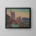 Die Ruinen der Burg von Crozant - Armand Guillaumin — gerahmtes Bild an der Wand