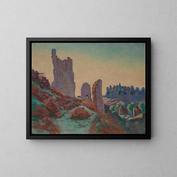 Die Ruinen der Burg von Crozant - Armand Guillaumin — gerahmtes Bild an der Wand