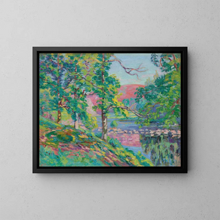 Die Ufer der Creuse - Armand Guillaumin — gerahmtes Bild an der Wand