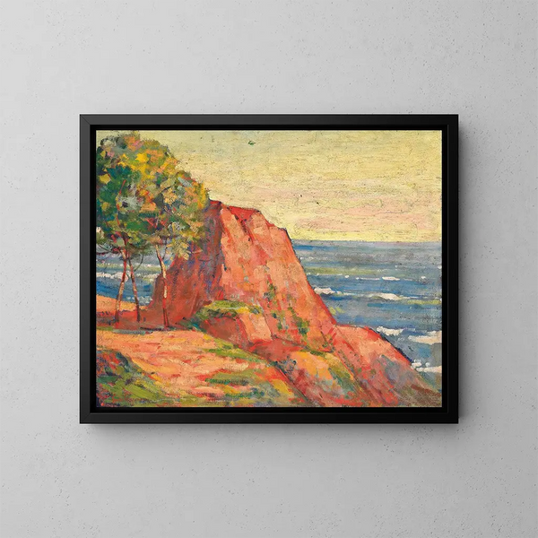 Die roten Felsen von Agay - Armand Guillaumin — gerahmtes Bild an der Wand