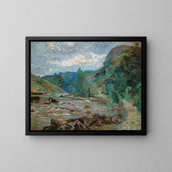 Moulin Bouchardon à Crozant - Armand Guillaumin — gerahmtes Bild an der Wand