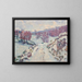 Schnee - Armand Guillaumin — gerahmtes Bild an der Wand