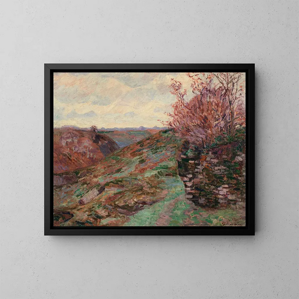 Landschaft - Armand Guillaumin — gerahmtes Bild an der Wand