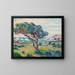 Landschaft des Südens gesehen vom Brusc - Armand Guillaumin — gerahmtes Bild an der Wand