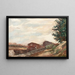 Péniches en Île-de-France - Armand Guillaumin — gerahmtes Bild an der Wand