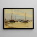 Péniches sur la Seine - Armand Guillaumin — gerahmtes Bild an der Wand