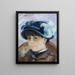 Portrait einer jungen Frau - Armand Guillaumin — gerahmtes Bild an der Wand