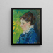 Portrait der Künstlerin - Armand Guillaumin — gerahmtes Bild an der Wand