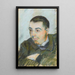 Portrait eines Mannes - Armand Guillaumin — gerahmtes Bild an der Wand